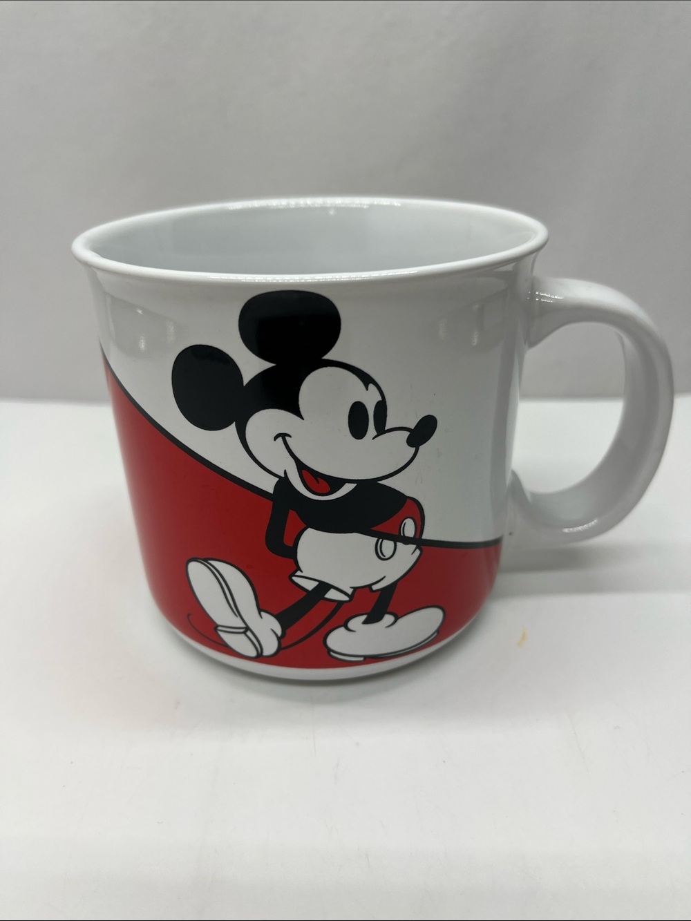 Disney Mickey Mouse Red and White Ceramic Mug
